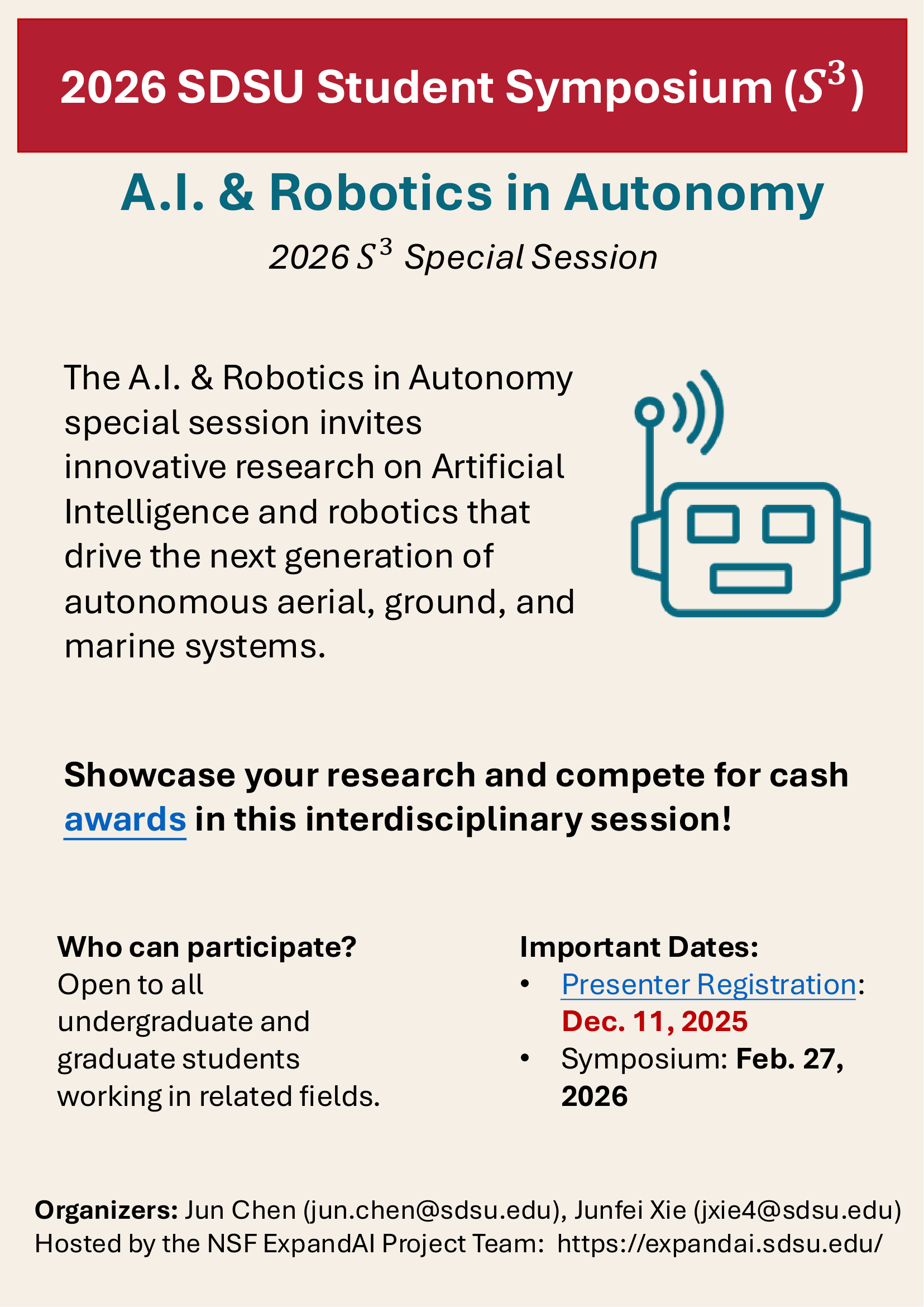 Flyer For Robotics and AI